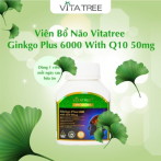 Viên uống Ginkgo Plus 6000 With Q10 50mg Vitatree 