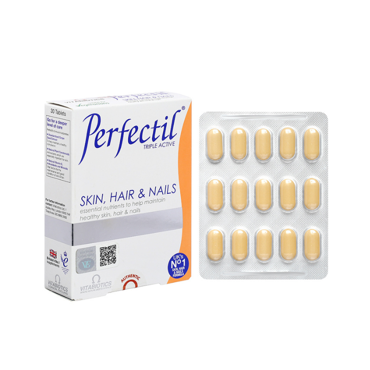 Viên uống Vitabiotics Perfectil Skin, Hair & Nails