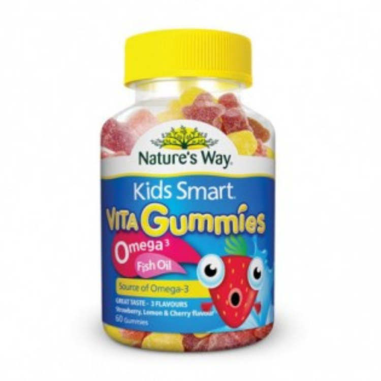 Kẹo dẻo Nature's Way Kids Smart Vita Gummies Omega-3 DHA Fish Oil