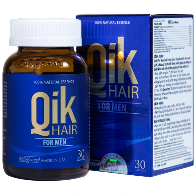 Viên uống QiK Hair For Men Ecogreen